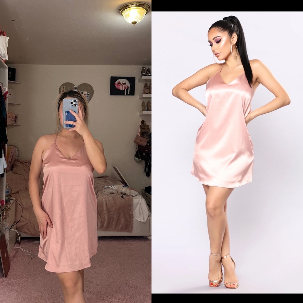 Silk mini dress